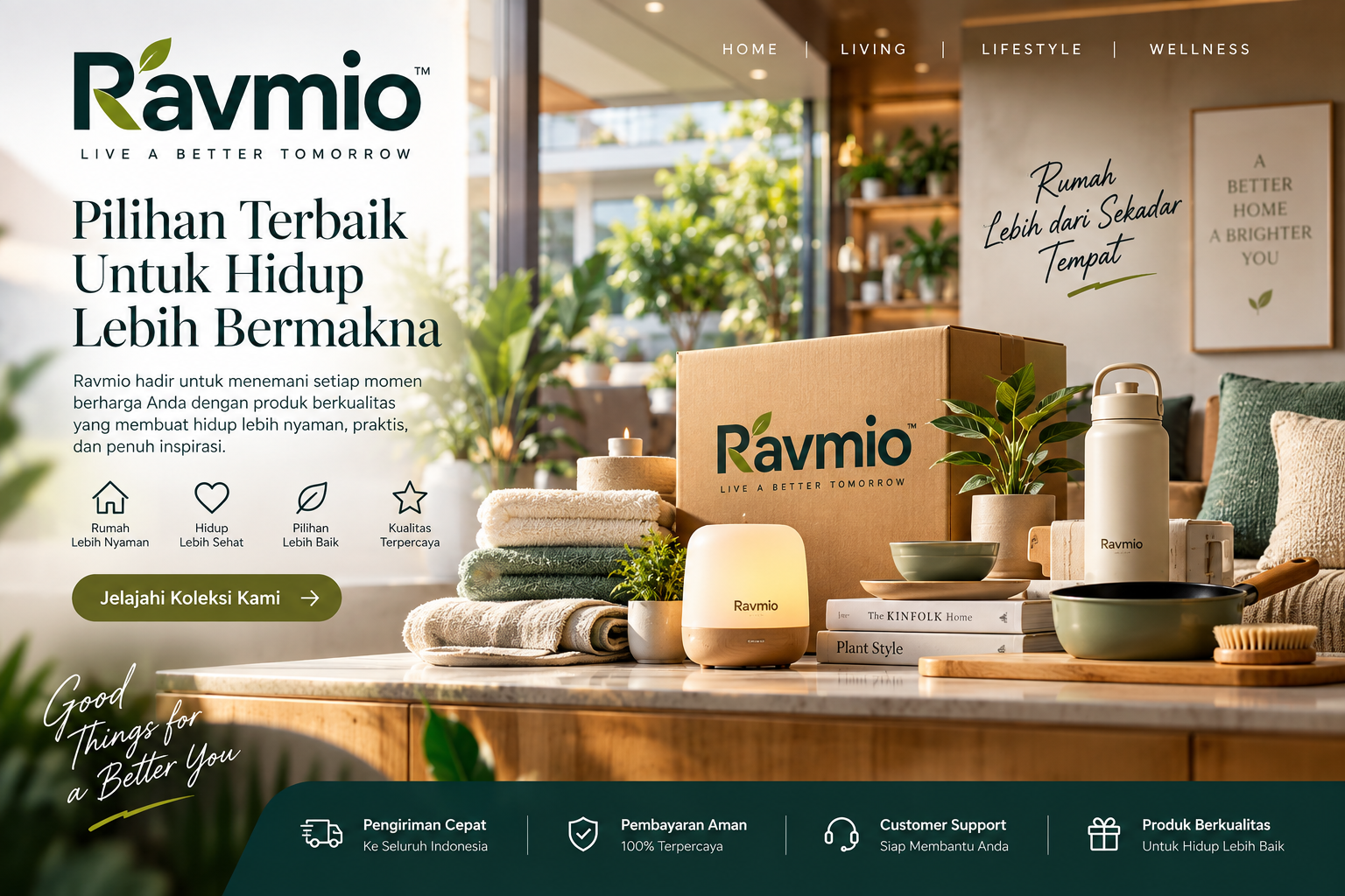 Koleksi Ravmio untuk living dan wellness
